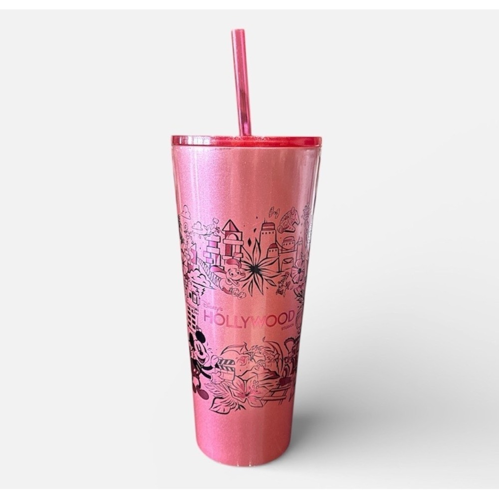 Disney's Hollywood Studios Stainless Steel Starbucks Tumbler with‎ Straw 2023